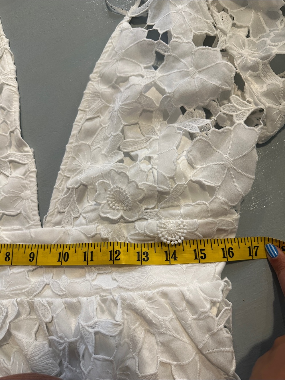 Lulus White Floral Lace Midi Dress Backless NWT XXL Boho Cottagecore Coquette - Picture 7 of 11